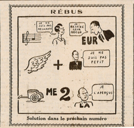 Coeurs Vaillants 1933 - n°31 - Rébus - 30 juillet 1933 - pages 4 et 5