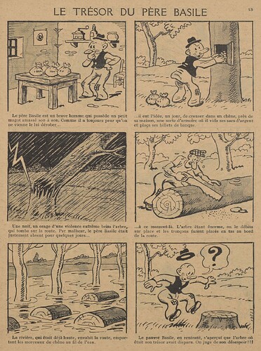 Guignol 1936 - n°42 - page 13 - Le trésor du père Basile - 18 octobre 1936