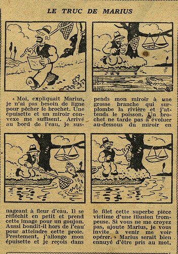 Cri-Cri 1930 - n°619 - page 4 - Le truc de Marius - 7 août 1930
