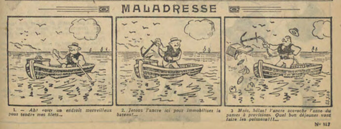 Pierrot 1928 - n°117 - page 7 - Maladresse - 18 mars 1928