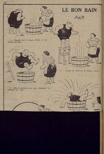 Pierrot 1929 - n°38 - page 14 - Le bon bain - 22 septembre 1929