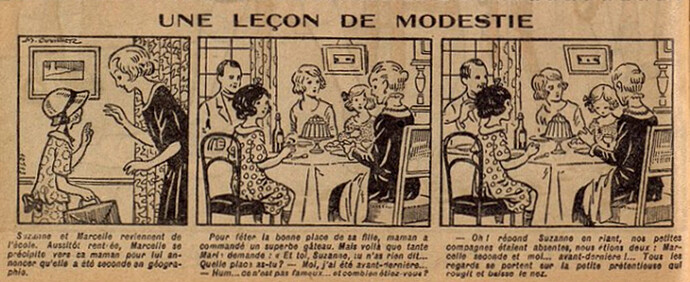 Lisette 1925 - n°185 - page 2 - Une leçon de modestie - 25 janvier 1925