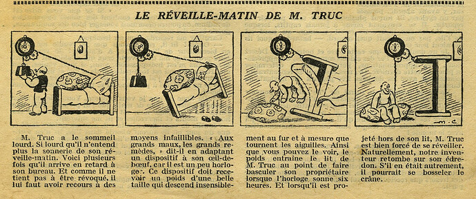 Cri-Cri 1932 - n°714 - page 4 - Le réveille-matin de M. Truc - 2 juin 1932