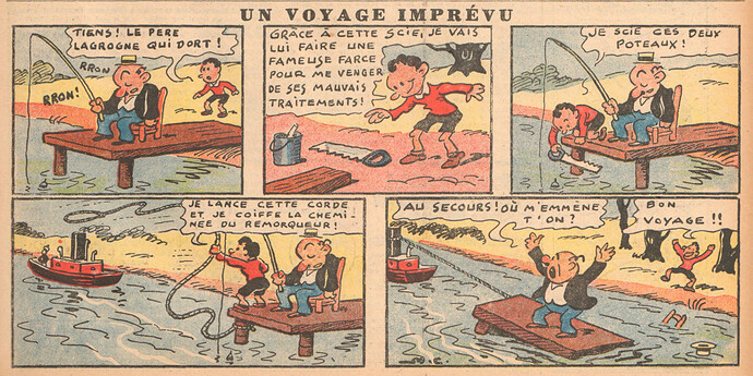 BOUM 1937 - n°9 - page 1 - Un voyage imprévu - 12 août 1937
