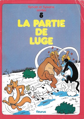 Album n°5 - La partie de luge - collection Séribis - Fleurus éditions - 1973 - couverture