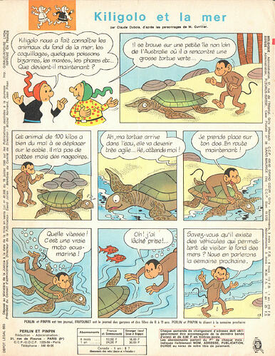 Perlin et Pinpin n°40 du jeudi 3 octobre 1968