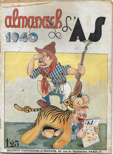 Almanach de l'AS 1940 - Couverture
