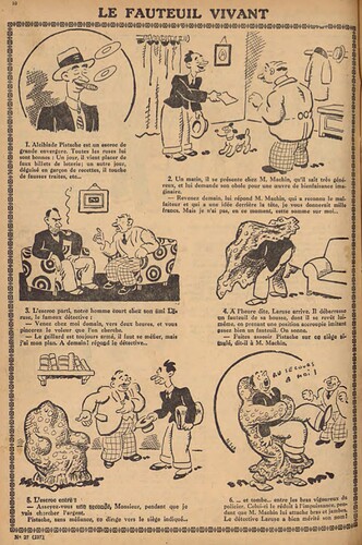 Pierrot 1930 - n°27 - page 10 - Le fauteuil vivant - 6 juillet 1930