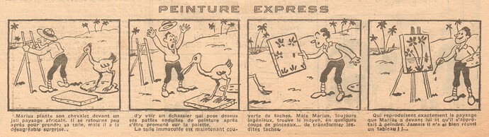 Coeurs Vaillants 1933 - n°16 - page 3 - Peinture express - 16 avril 1933