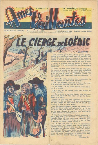 Ames Vaillantes 1944 - n°5 - 6 et 13 février 1944 - page 1