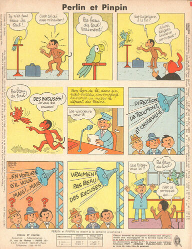 Perlin et Pinpin n°40 du jeudi 7 octobre 1965