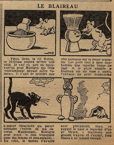 Fillette 1937 - n°1508 - page 13 - Le blaireau - 14 février 1937