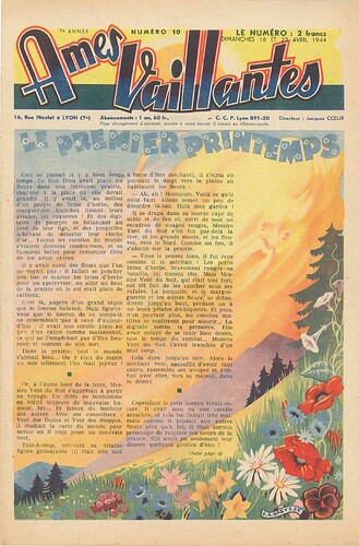 Ames Vaillantes 1944 - n°10 - 16 et 23 avril 1944 - page 1