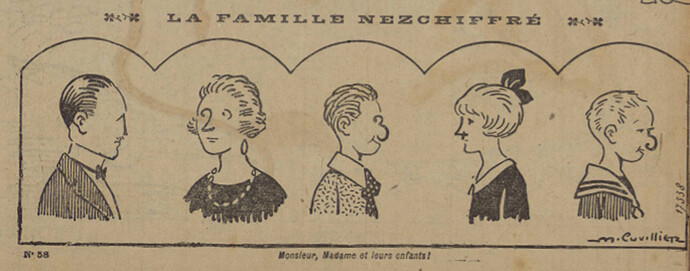 Pierrot 1927 - n°58 - page 2 - La famille nezchiffré - 30 janvier 1927