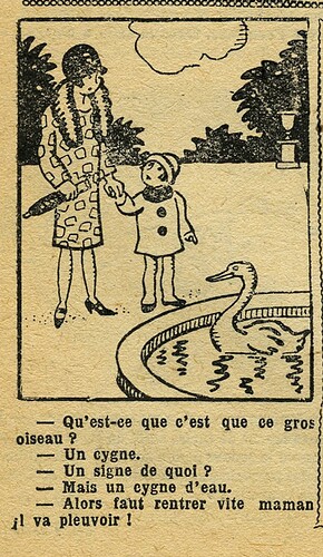 Fillette 1933 - n°1320 - page 4 - Qu'est-ce que c'est que ce gros oiseau - 9 juillet 1933