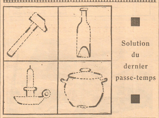 Coeurs Vaillants 1933 - n°49 - Solution du dernier passe-temps - 3 décembre 1933 - page 8