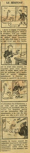 Cri-Cri 1930 - n°618 - page 2 - Le serpent - 31 juillet 1930
