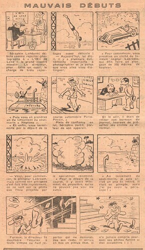 Coeurs Vaillants 1935 - n°49 - page 8 - Mauvais débuts - 8 décembre 1935