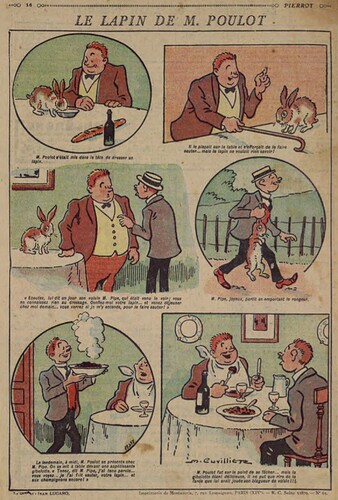 Pierrot 1927 - n°63 - page 16 - Le lapin de M. Poulot - 6 mars 1927