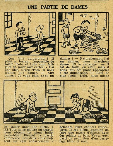 Cri-Cri 1935 - n°888 - page 6 - Une partie de dames - 3 octobre 1935