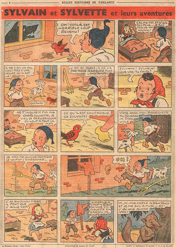 Fripounet et Marisette 1946 - n°15 - Sylvain et Sylvette - 1ère quinzaine de août 1946