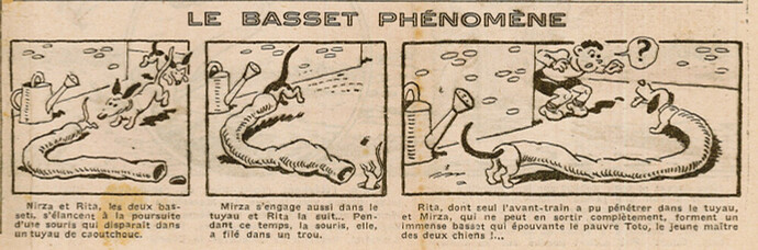 Coeurs Vaillants 1934 - n°29 - page 2 - Le basset phénomène - 15 juillet 1934