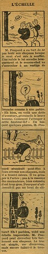 Cri-Cri 1931 - n°651 - page 2 - L'échelle - 19 mars 1931