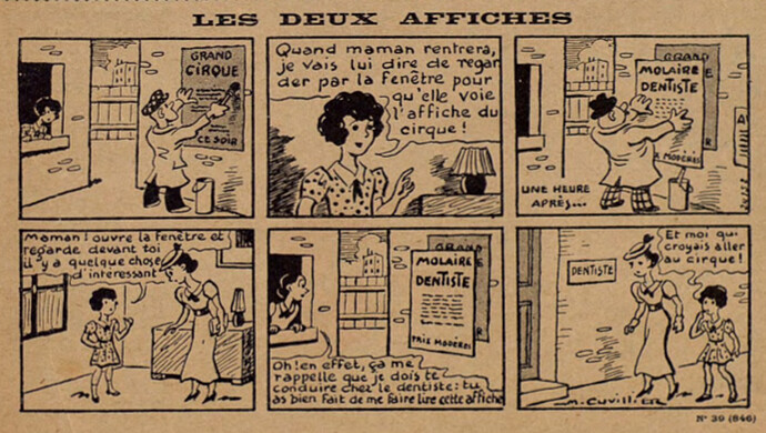 Lisette 1937 - n°39 - page 15 - Les deux affiches - 26 septembre 1937