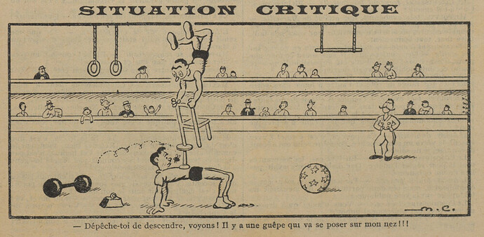 Almanach Guignol 1934 - Situation critique - page 93 (format réduit)