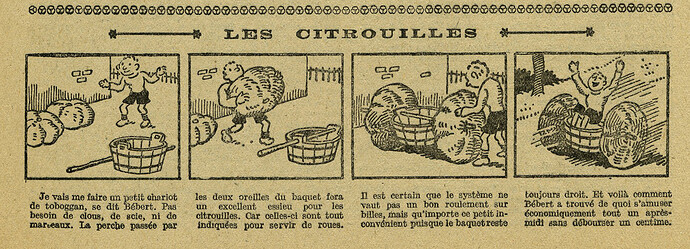 Le Petit Illustré 1927 - n°1209 - page 12 - Les citrouilles - 11 décembre 1927