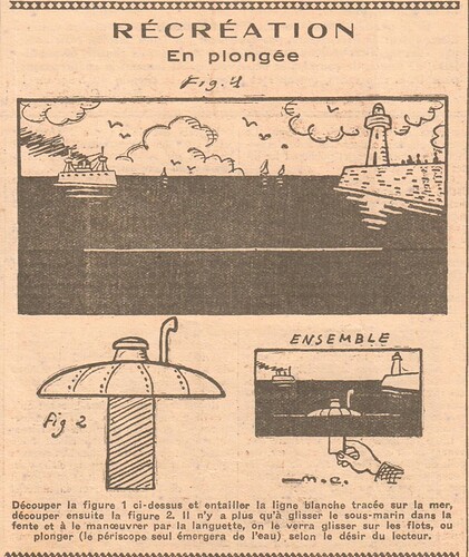 Coeurs Vaillants 1933 - n°50 - Récréation en plongée - 10 décembre 1933 - page 8