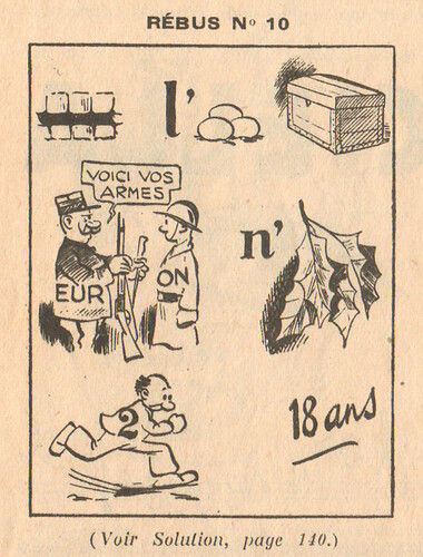 Almanach François 1939 - page 132 - Rébus n°10