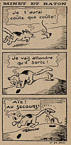 Lisette 1937 - n°34 - page 15 - Minet et Raton - 22 août 1937