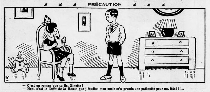 Lisette 1932 - n°6 - page 2 - Précaution - 7 février 1932