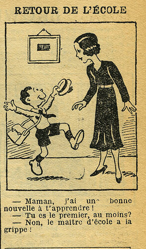 Cri-Cri 1934 - n°804 - page 11 - Retour de l'école - 22 février 1934