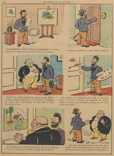 Guignol 1932 - n°190 - Le peintre et le docteur - 3 avril 1932 - page 14