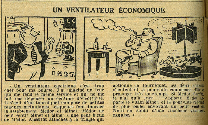 Cri-Cri 1936 - n°923 - page 12 -Un ventilateur économique - 4 juin 1936