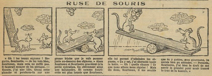 Fillette 1931 - n°1190 - page 6 - Ruse de souris - 11 janvier 1931