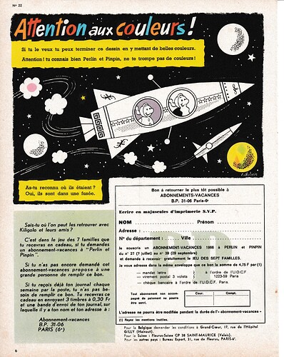 perlin 22 du 02 juin 1966 abonnement