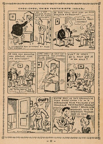 Almanach SHIRLEY 1940 - page 32 - Chou Chou, chien fantaisiste