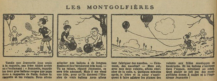 Fillette 1929 - n°1134 - page 6 - Les montgolfières - 15 décembre 1929