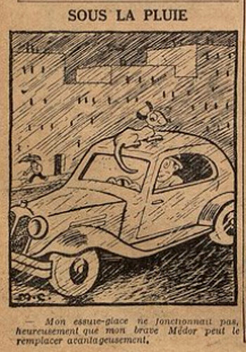 Fillette 1938 - n°1603 - page 10 - Sous la pluie - 11 décembre 1938