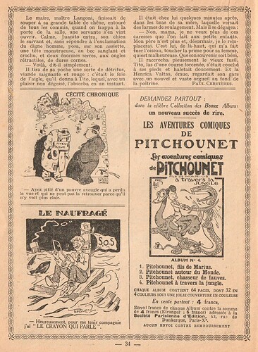 Almanach Cri-Cri 1939 - Le petit chasseur d'aigles - page 34