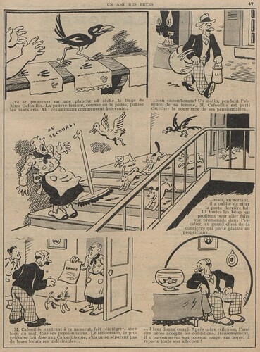 Guignol 1933 - n°231 - Un ami des bêtes - 5 mars 1933 - page 47