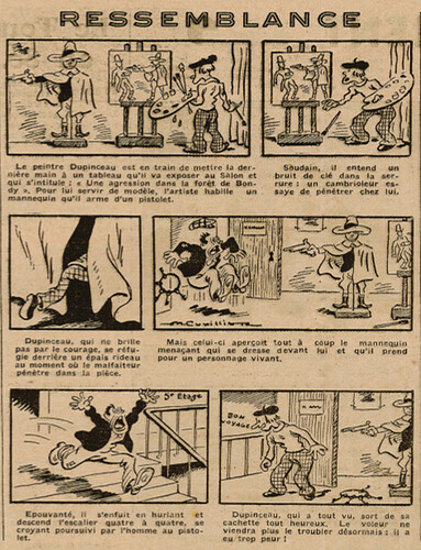 Coeurs Vaillants 1935 - n°2 - page 6 - Ressemblance - 13 janvier 1935