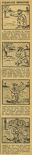 Cri-Cri 1934 - n°841 - page 2 - Parapluis improvisé - 8 novembre 1934