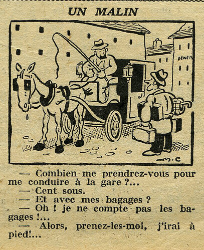 Cri-Cri 1932 - n°731 - page 13 - Un malin - 29 septembre 1932