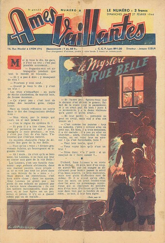 Ames Vaillantes 1944 - n°6 - 20 et 27 février 1944 - page 1
