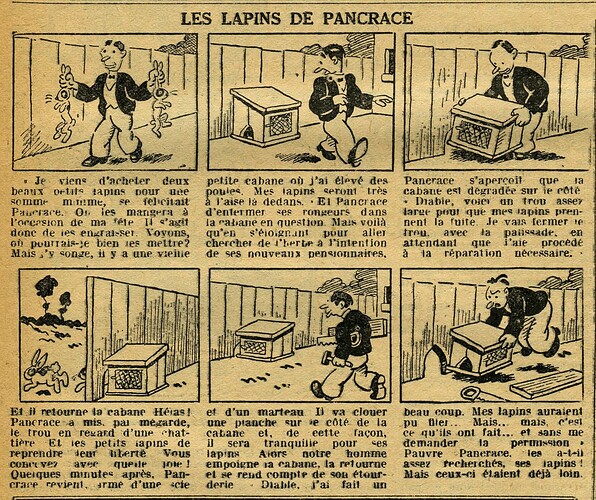 Cri-Cri 1936 - n°951 - page 6 - Les lapins de Pancrace - 17 décembre 1936