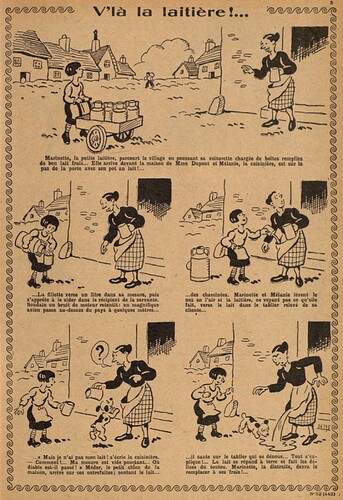 Lisette 1929 - n°52 - page 5 - V'là la laitière ! - 29 décembre 1929